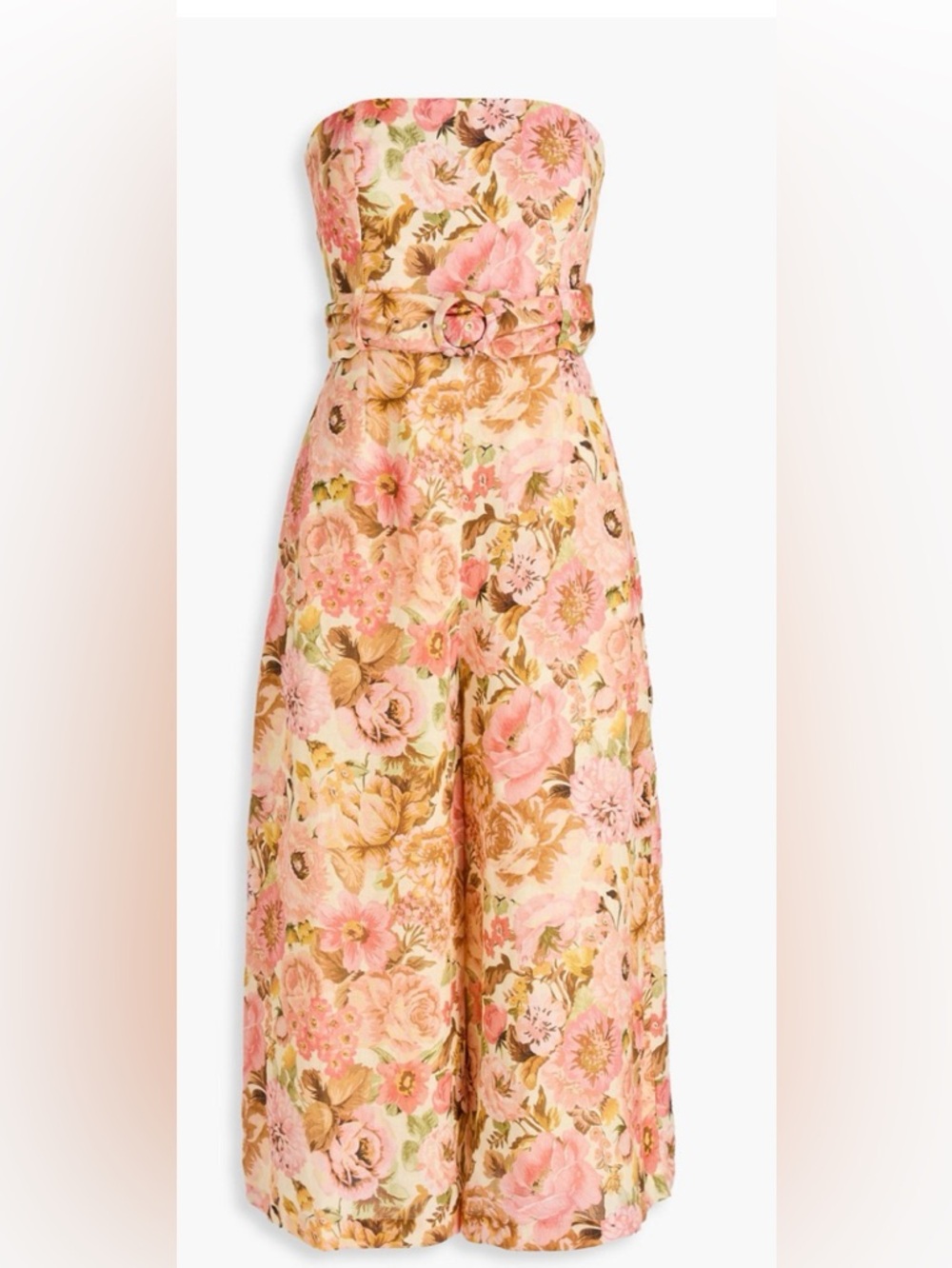 Zimmerman High-Waist Floral Wide-Leg Jumpsuit NWT
